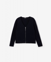 Кардиган вязаный на молнии синий Gulliver, школьная форма для девочек  фото, kupilegko.ru